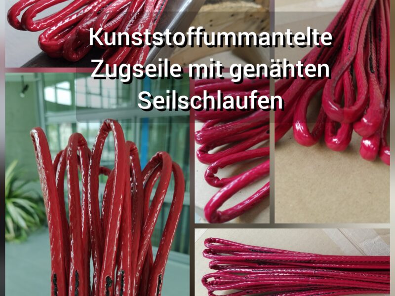 Plastic sheathed traction ropes Plastic sheathed traction ropes